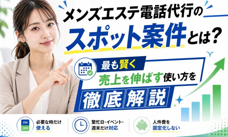 メンズエステ電話代行